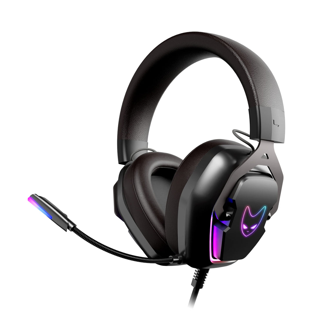 Oversteel - Phosphorus Gaming Headset 7.1, USB-Kabel, omnidirektionales Mikrofon, Geräuschunterdrück