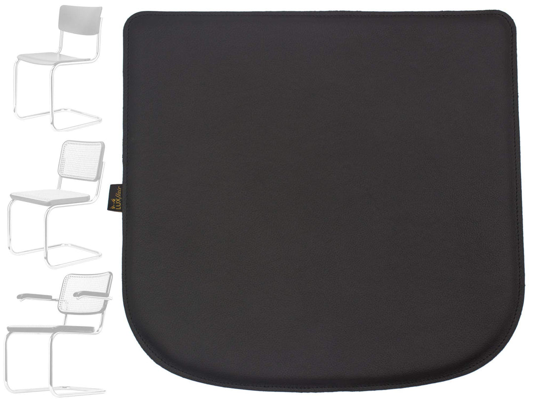Luxflair Echt-Leder Sitzkissen für Stuhl Breuer Thonet 80-S32-S43-S64 Sitzauflage aus echtem Leder,