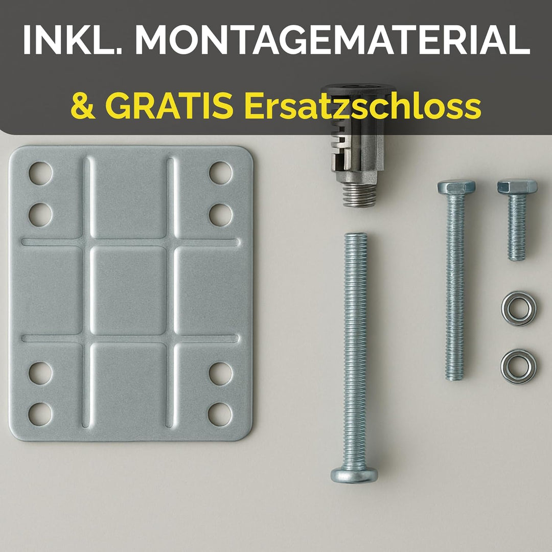 Thiru Touring-Tresor Fahrradkoffer 2er Set - abschliessbar & wasserdicht für Gepäckträger - diebstah