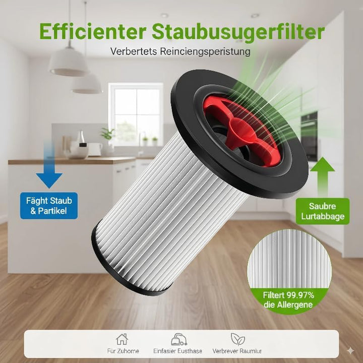 2 Stück Ersatz-HEPA-Filter mit Reinigungsbürste Für Bosch Unlimited Gen2 Serie 8 Staubsauger, Fussel