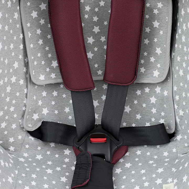 JYOKO Kids Bezug für Autositz Kompatibel mit Joie Stages, Every Stages, aus Baumwolle (White Star),