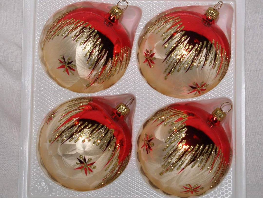4er Set 8cm Kugel Tradition
