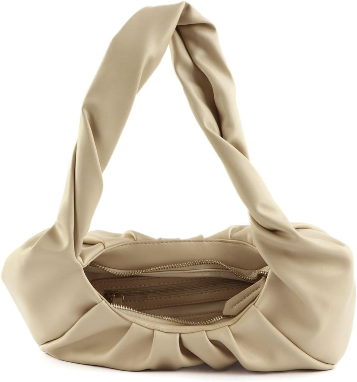 VALENTINO Lake Re Hobo Bag Cream White