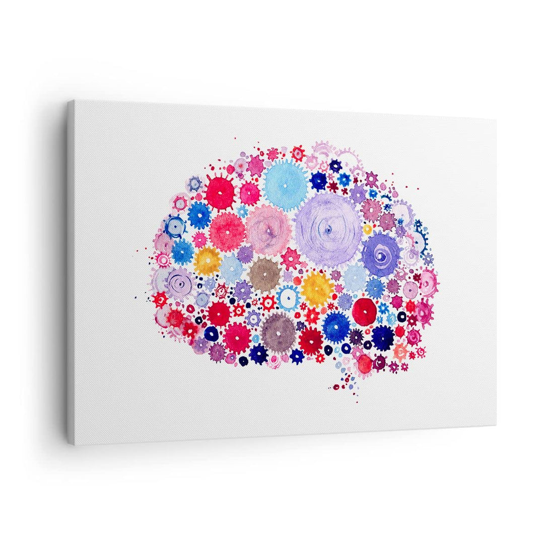 Bilder auf Leinwand Gehirn Innovation Inspiration Leinwandbild 70x50cm Wandbilder Dekoration Wohnzim