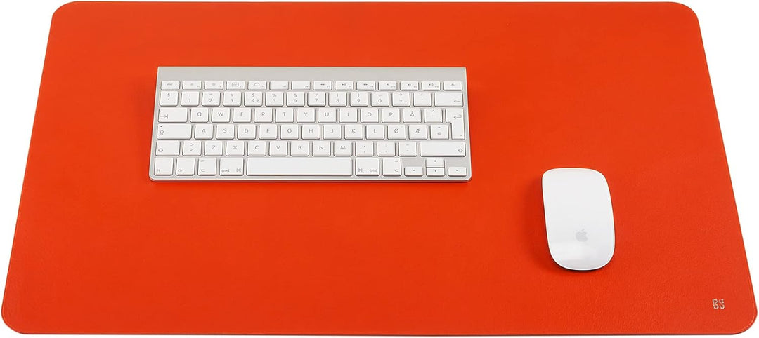 DUDU Büro-Schreibtischunterlage aus zweifarbigem Leder cm 61x40, beidseitig benutzbar, rollbar, weic