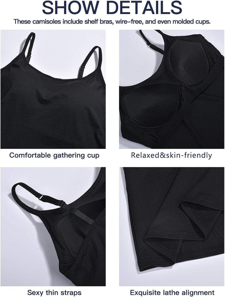 STARBILD Damen Unterhemd, S-4XL XXL Schwarz-grau, XXL Schwarz-grau