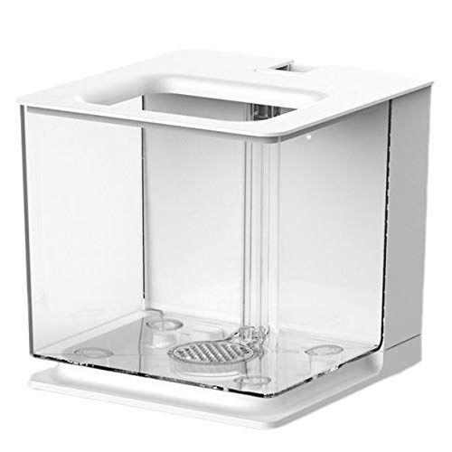 Hausdec Aquarium, leicht zu wechseln, Acryl, Kunststoff, selbstreinigend, für Aquarium (weiss)