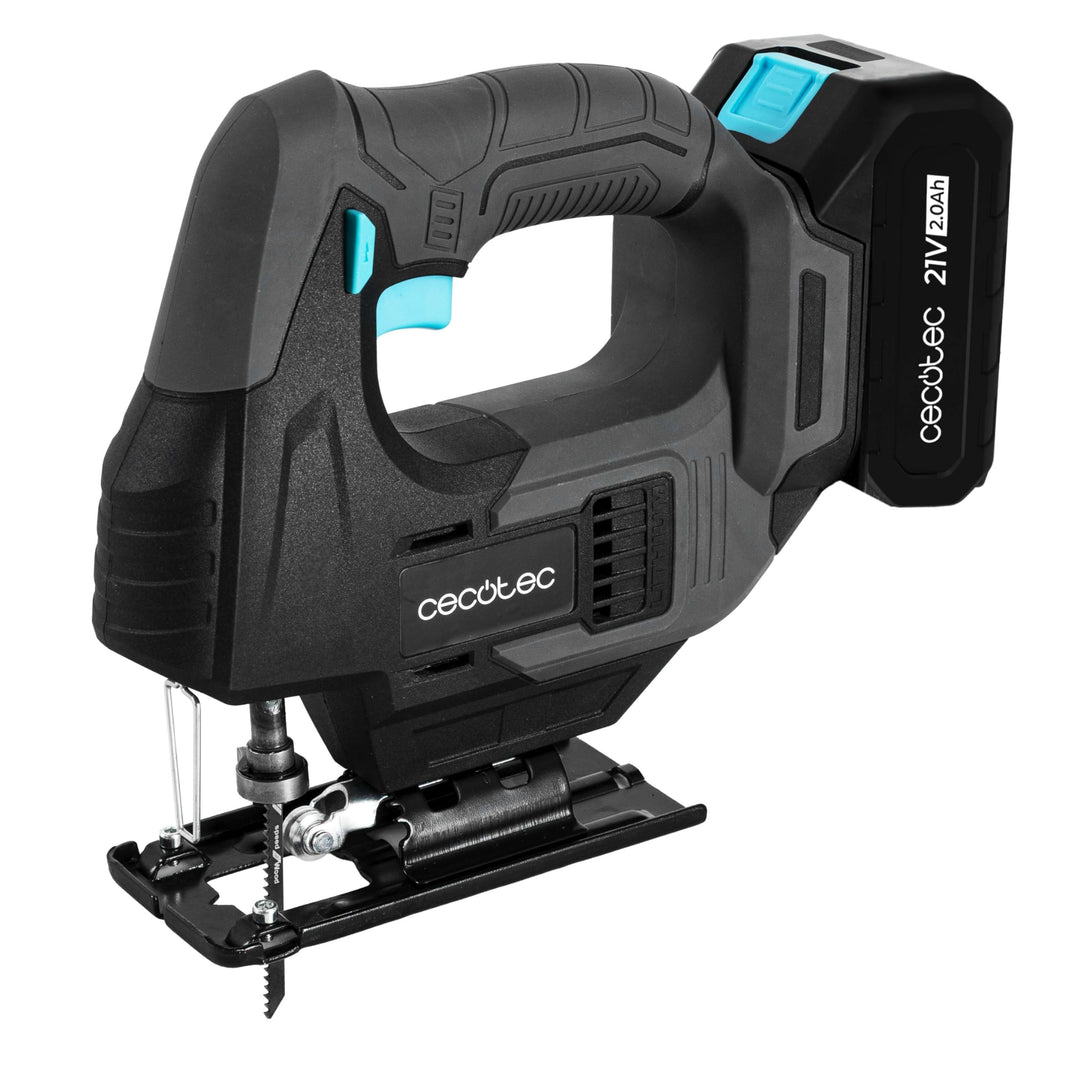 Cecotec Akku-Stichsäge MultiCut 500 Vision Liberty. 21 V 2 Ah Akku, Laser-Schnittführung, LED-Licht,
