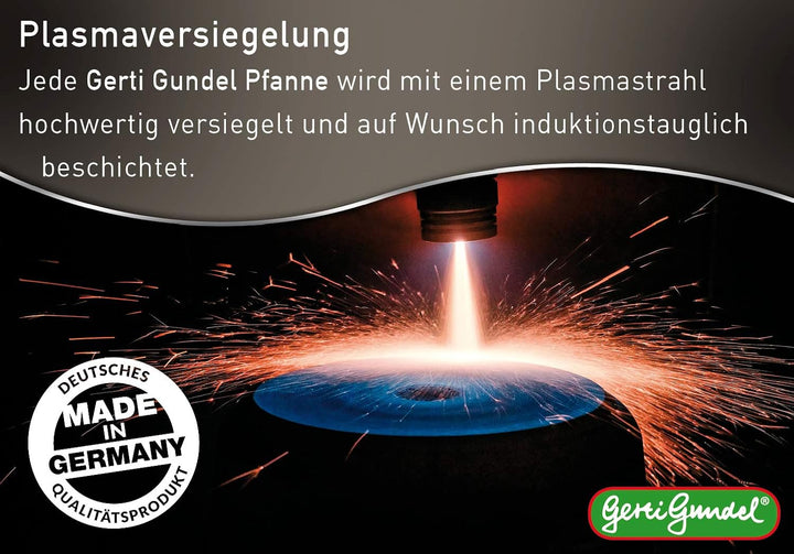 maxprime Original Gerti Gundel Pfannen I Made in Germany I Bratentopf 10cm höhe I Handguss Bratpfann