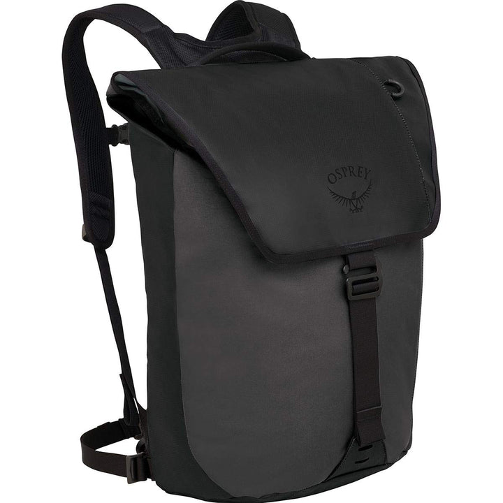 Osprey Transporter Flap Reisetasche, unisex - Black O/S Schwarz Rucksack, Schwarz Rucksack