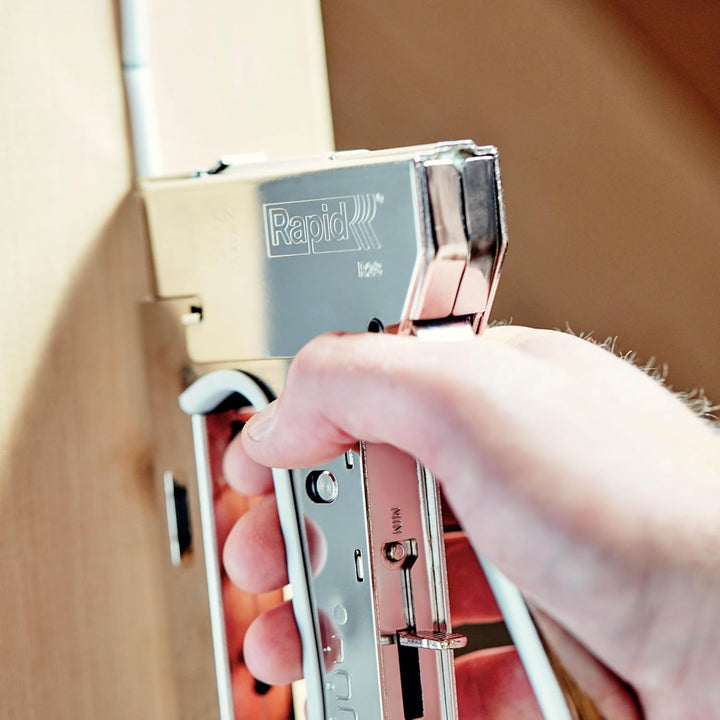 Rapid Tackerklammern Typ 36, 14mm Klammern, 5x1.000 Stk. Grosspackung, mit runden Rücken für kabel b