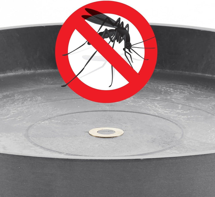 Ecopots Untersetzer rollbar für Blumentopf Oslo 45 braungrau rund - Durchmesser innen 35 cm/aussen 4