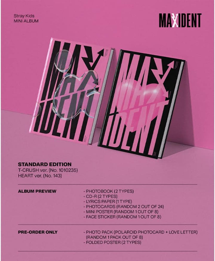 dreamus Stray Kids [Maxident] Standard-Edition Album T-Crush ver