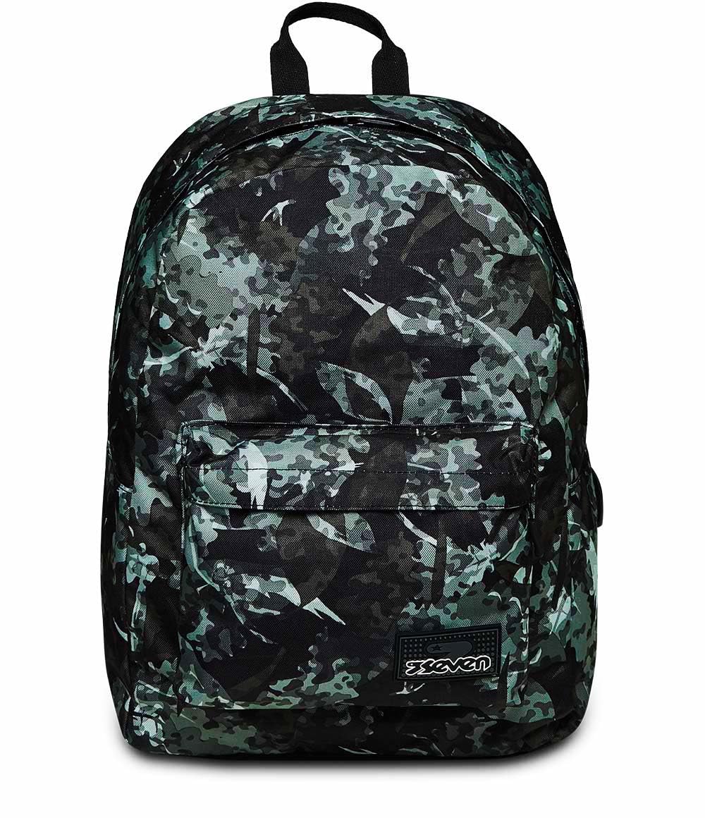 Zaino Scuola Elementare e Medie Ragazzo Seven – ISCHOOLPACK, Mehrfarbig – mit integrierter Power Ban