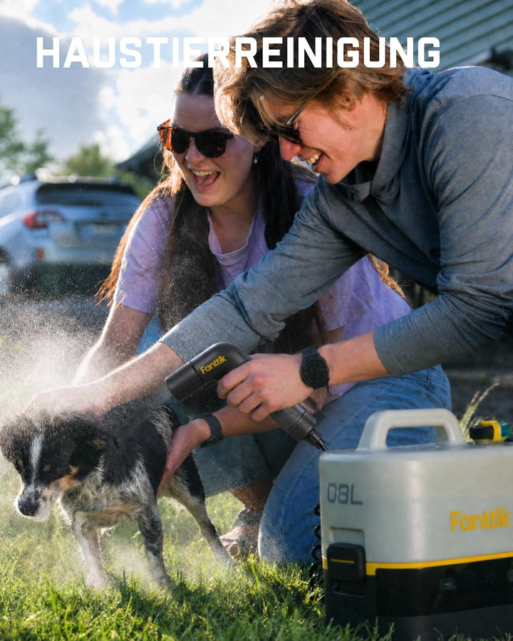 Fanttik NB10 Nano tragbarer Akku-Drucksprüher, 2,1-Gallonen-Tank, 72-98 PSI, HD-LED-Display, 4000mAh
