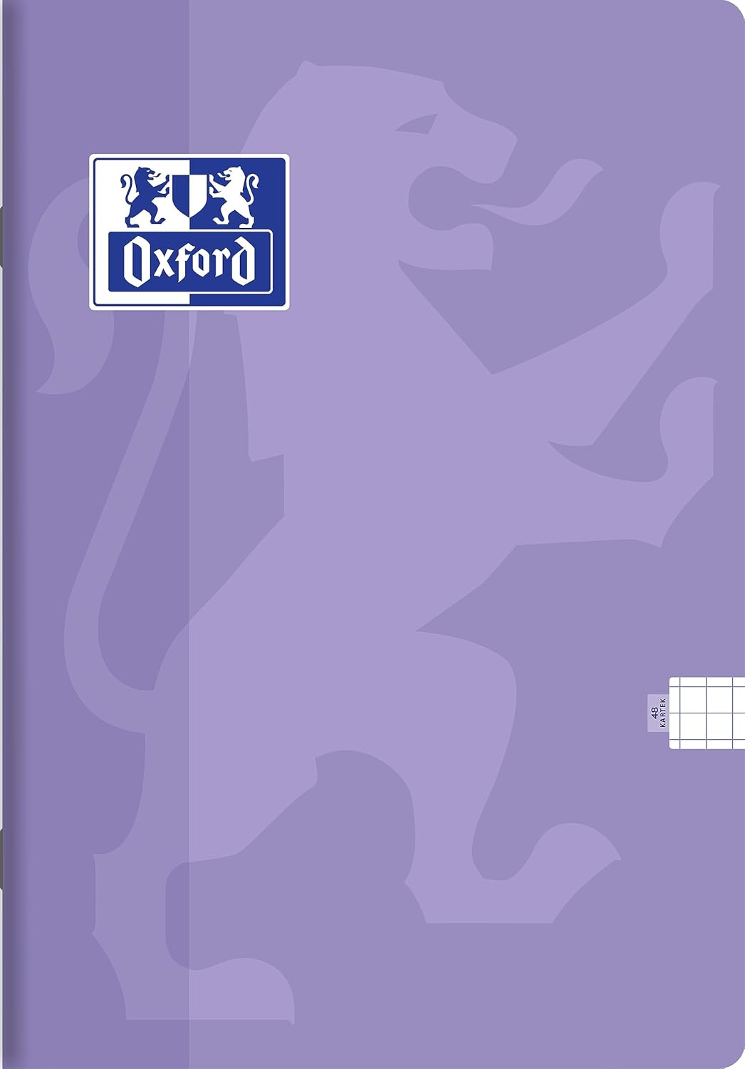 Oxford Touch Schulheft A6 Kladde 48 karierte Blätter mit Seitenrand, Optik Paper 90 g, Polypropylen