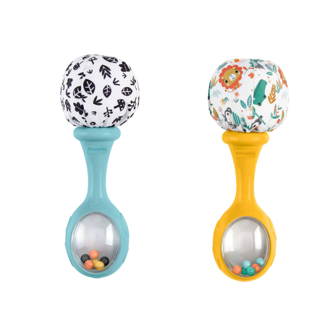 Fisher-Price Babys Rumba-Rasseln, Rasseln für Babys sensorische Spielzeuge für Neugeborene Babys ab