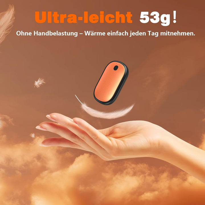 Elektrischer Handwärmer Split-Magnetic 2er-Pack, 5000mAh | 3s Schnell aufheizend, ultra-kompakt, wie