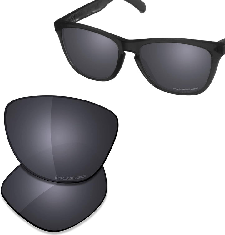 Saucer Premium Ersatzgläser für Oakley Frogskins LX OO2043 Sonnenbrillen High Definition - Shield Bl