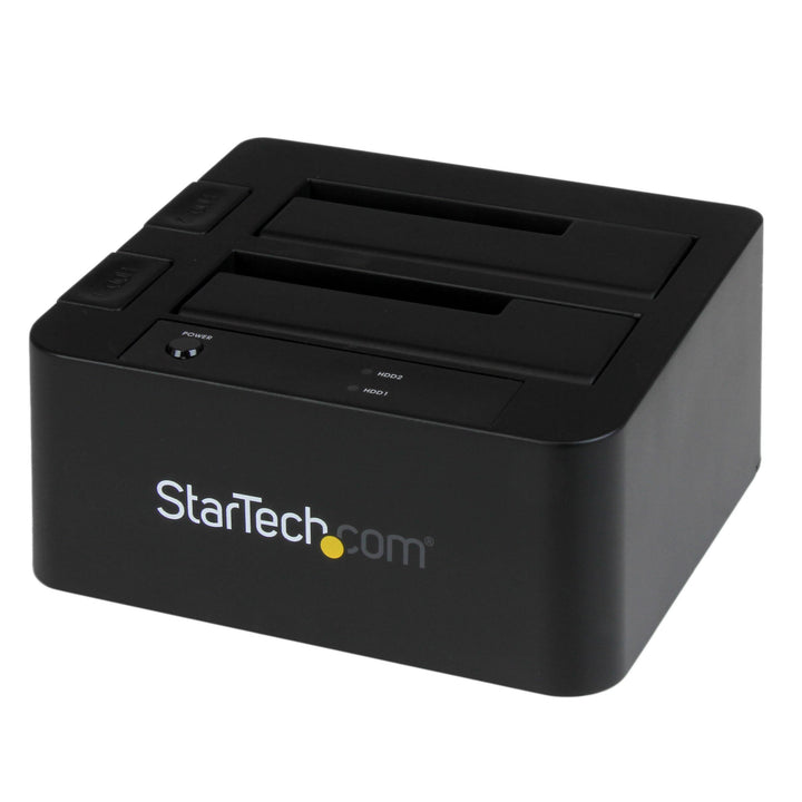 StarTech.com 2-fach USB 3.0 / eSATA Festplatten Dockingstation mit UASP für 2,5/3,5 Zoll SSD / HDD,