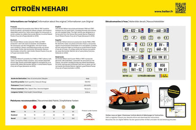 Heller 56760 Citroen Mehari (Version 1) Modellbausatz, grau