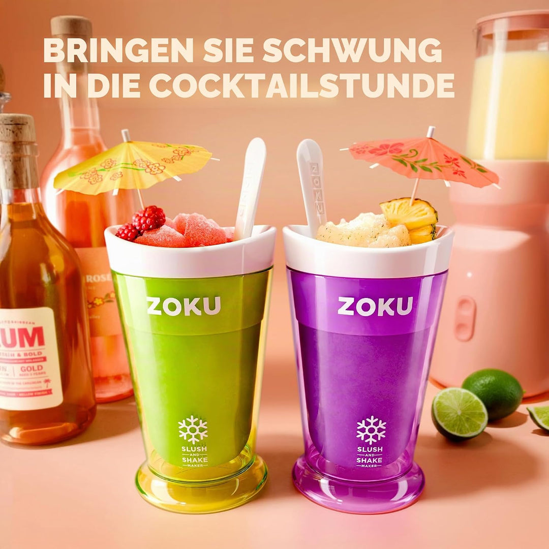 ZOKU Original Slush and Shake Maker, Slushy Cup für schnell gefrorene hausgemachte Einzelportion Slu