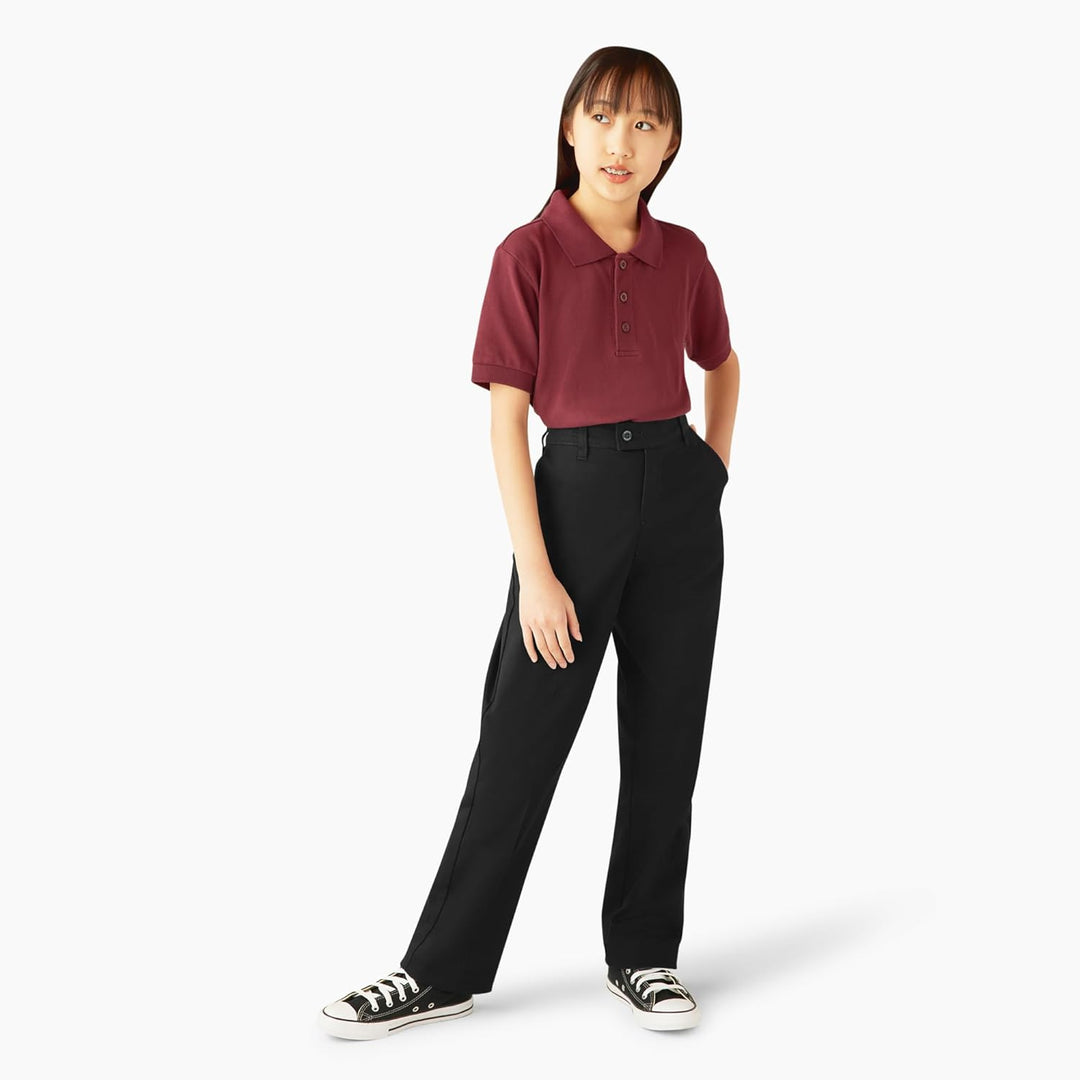 Dickies Mädchen Gleichmässige Stretch-Hose, schmal, gerade Uniform Stretch Slim Straight Pant 4 Schw