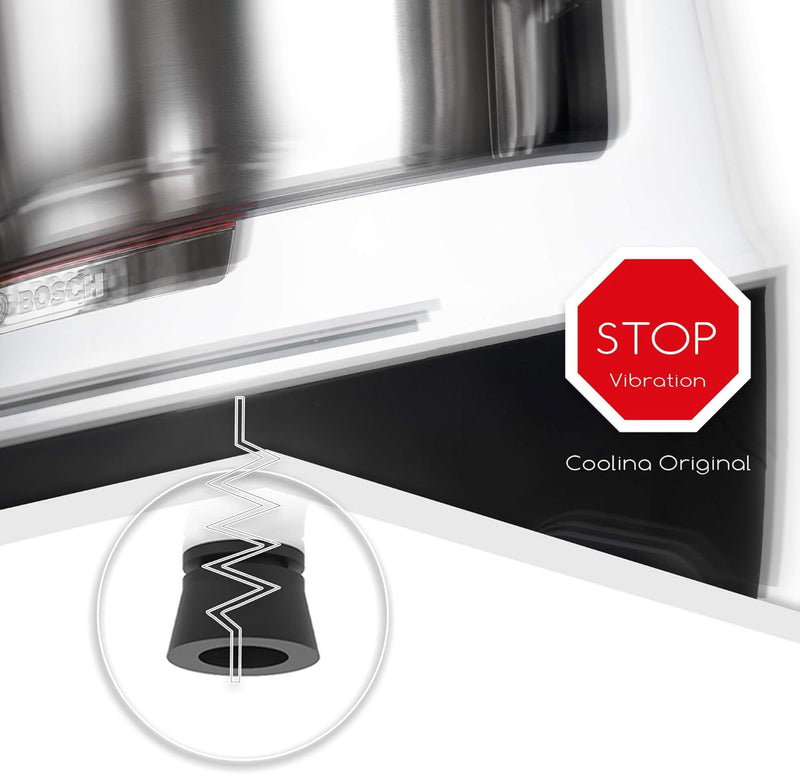 coolina® Gleitbrett Gleiter Slider aus Acryl Anthrazit passend für Bosch Cookit