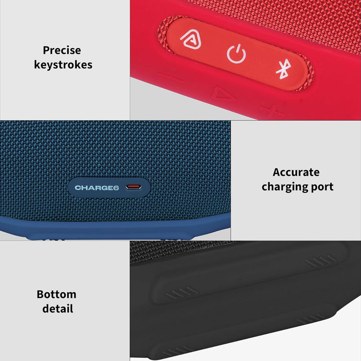 Silikonhülle Tragetasche Case für JBL Charge 6 Lautsprecher Minzgrün, Minzgrün