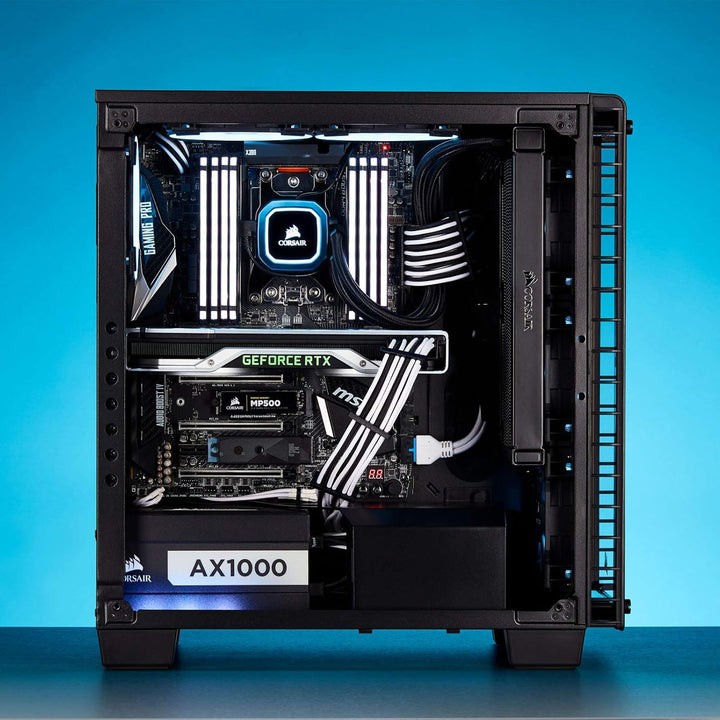 Corsair Premium Sleeved Netzteil 6+2 pin-Polig-PCIe-Single-Kabel Typ4 (Generation 4-Serie) Blau/Schw