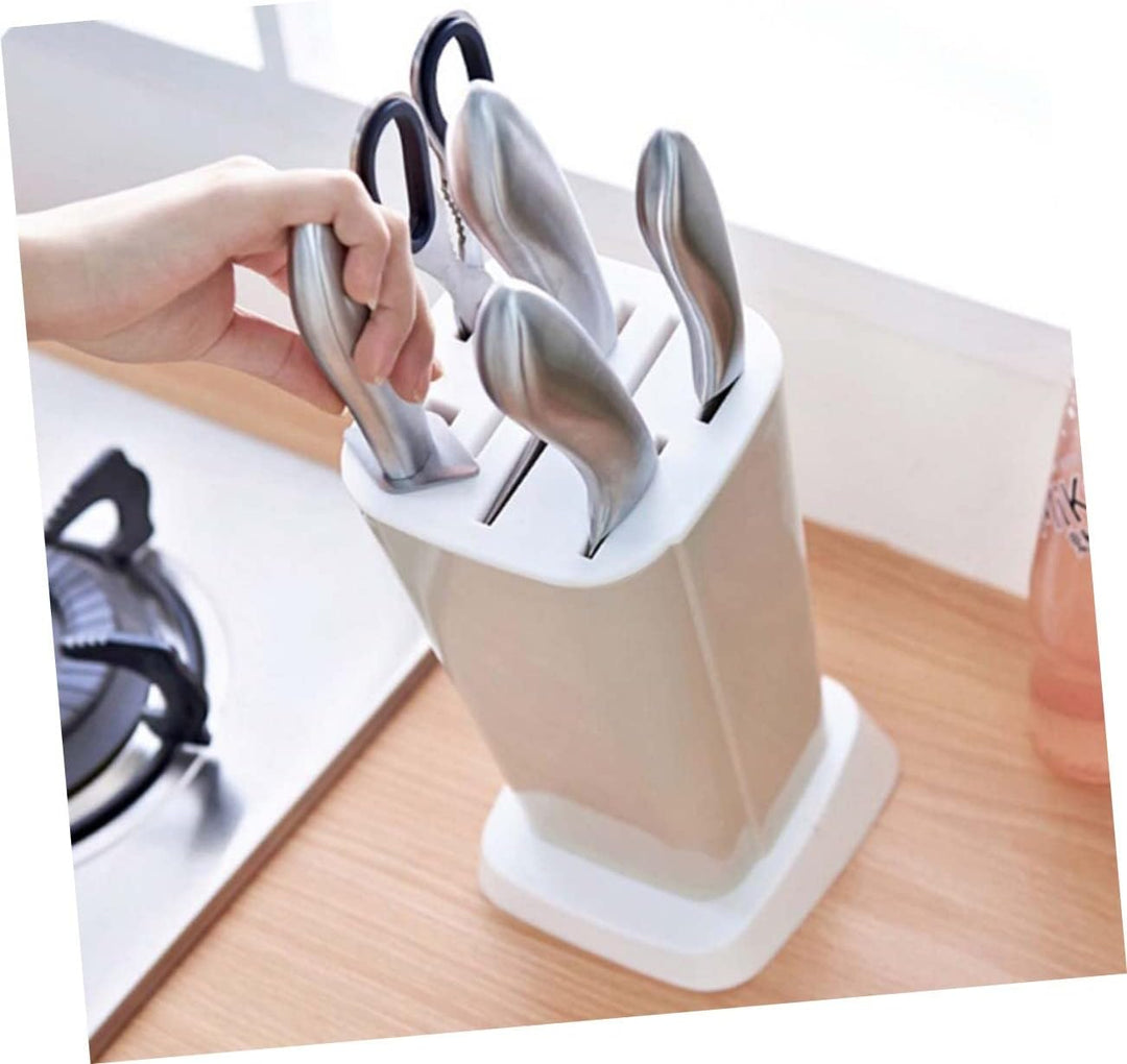 DOITOOL Kreativer Küchenmesserhalter Pp Material Abnehmbar Drehbar Küchenregal Messeraufbewahrung Or