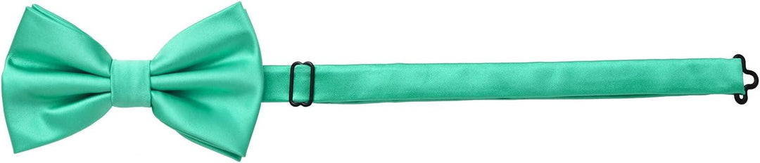 MASADA Herren Fliege Seidenlook, stufenlos verstellbar, handgefertigt, Hakenverschluss - 12 x 6 cm 1