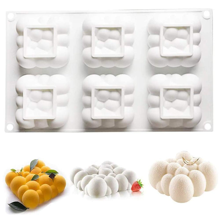 OCPO KITCHEN Silikonform Kerze 3D, Antihaftend Kerzen Formen Silikon, Bubble Candle Silikonform, 3D