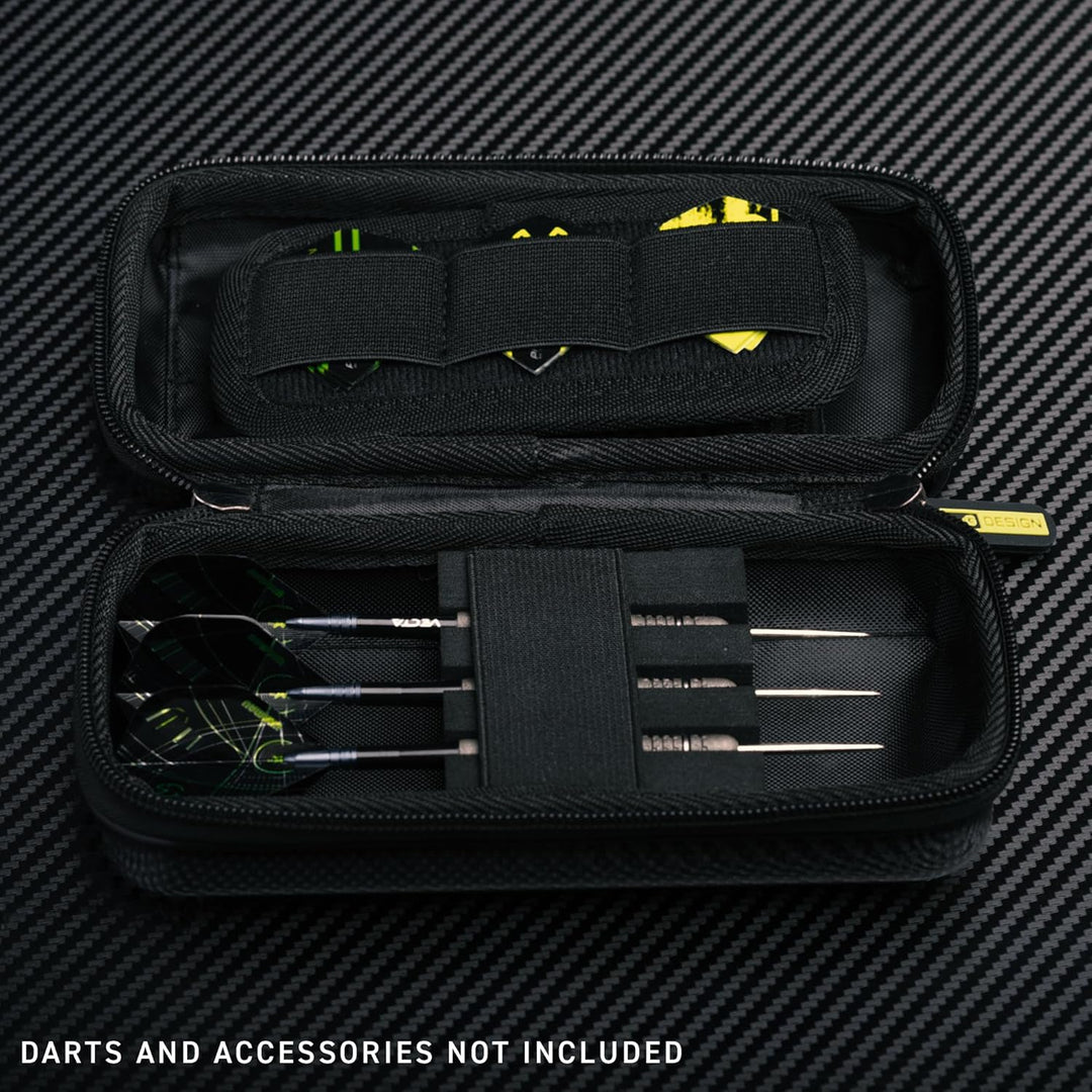WINMAU Michael Van Gerwen MvG Armor G1 Darts-Geldbörse - Schwarz und Grün Das Dartcase bietet Platz