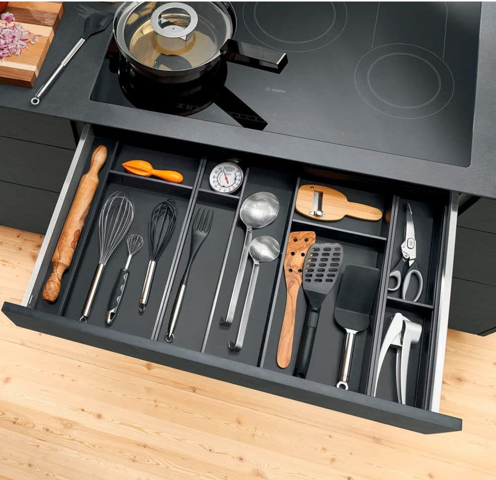 BLUM AMBIA-LINE Schubkastenrahmen schmal, NL450mm, Stahl oriongrau matt