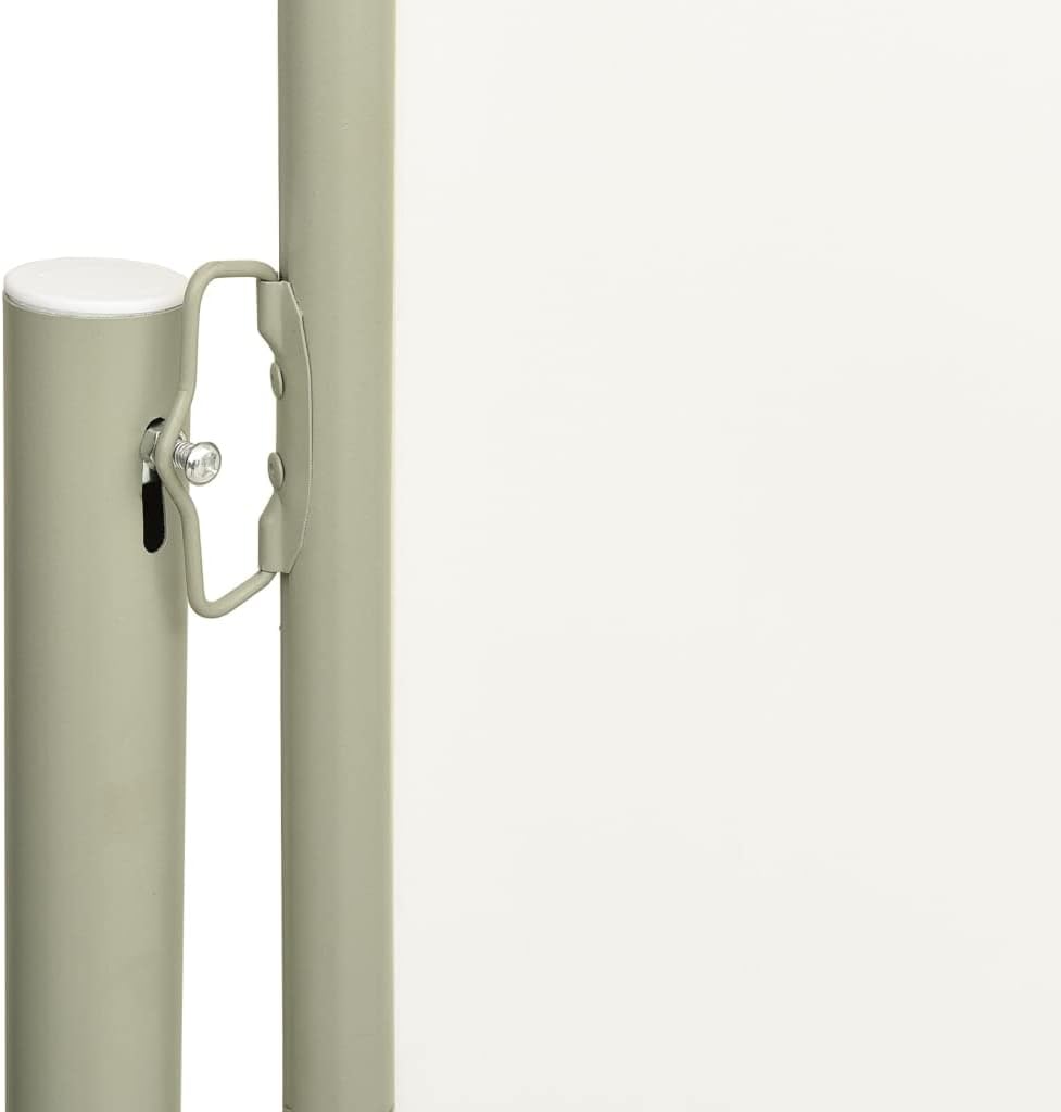 puraday 140x300 cm Seitenmarkise Ausziehbar Creme Terrassen-Sichtschutz Balkon Seitenwand Stilvolle