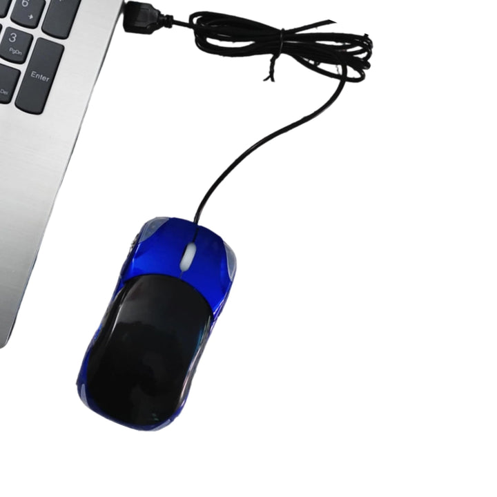 3D Optische Auto-Shape USB Kabel Maus (blau), blau