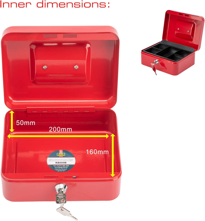 Burg-Wächter CB02R Money 5020 20,3 cm Geldkassette, rot, 20 cm, Rot