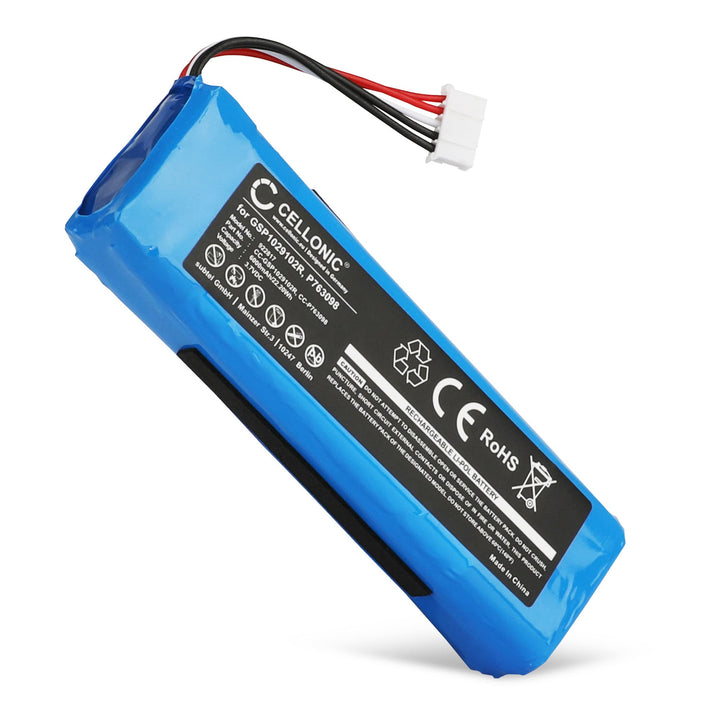 CELLONIC 1x Akku für Lautsprecher Kompatibel mit JBL Charge 2, Charge 2 Plus, Charge 3 (2015), GSP10