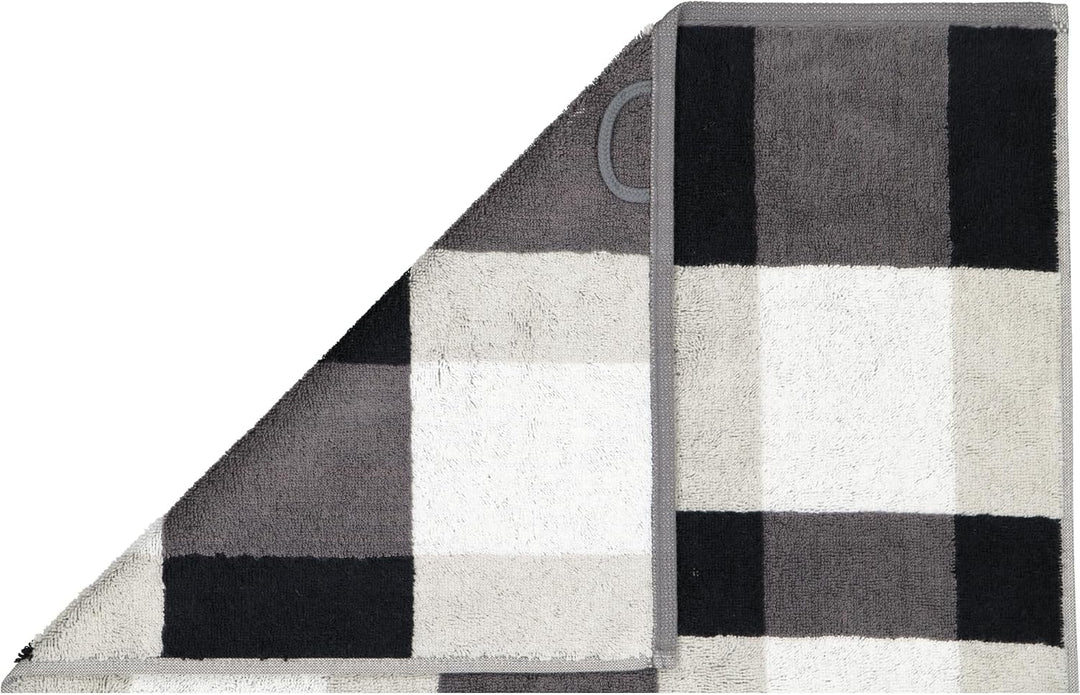 CAWÖ Home Handtücher Delight Karo 6219 Platin - 77 Duschtuch 70x140 cm, Duschtuch 70x140 cm