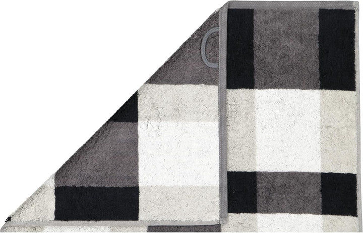 CAWÖ Home Handtücher Delight Karo 6219 Platin - 77 Duschtuch 70x140 cm, Duschtuch 70x140 cm