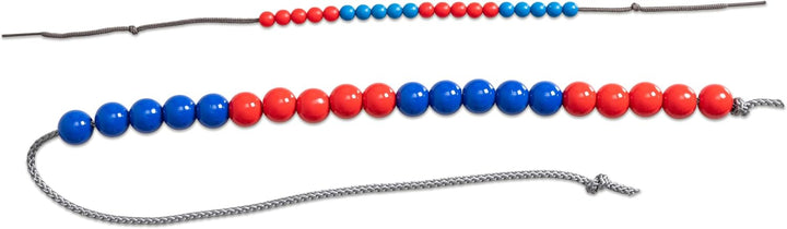 Betzold - Rechenketten-Set 28 Stück, Demo-Rechenkette in Box - Rechnen lernen 1. Klasse, rot/blau