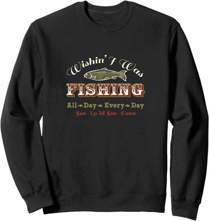 Lustige Grafik zum Angeln, Angler, Angler Sweatshirt