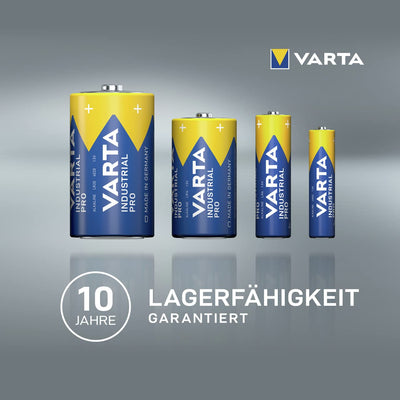 VARTA Batterien AAA, 40 Stück, Industrial Pro, Alkaline Batterie, 1,5V, Vorratspack, Made in Germany