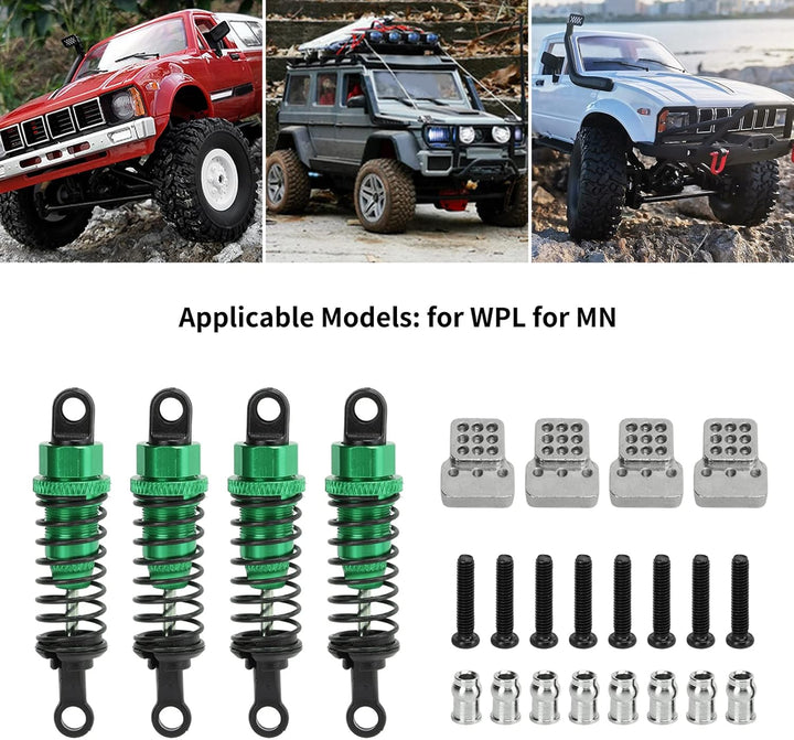 4 Stück 64mm/2.5 Zoll RC Auto Stossdämpfer Aluminium Legierung Material Stossdämpfer Dämpfer mit Sto
