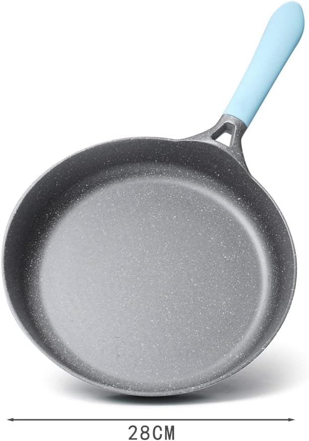 AKIS LE MACARON Pfannenset aus Aluminiumguss 2tlg. Bratpfannen 24cm 28cm Blau Pfannen 24cm+ Pfannen