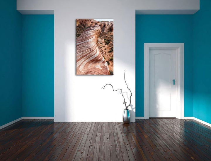 Wüste Nevada Grand Canyon, Format: 100x70 auf Leinwand, XXL riesige Bilder fertig gerahmt mit Keilra