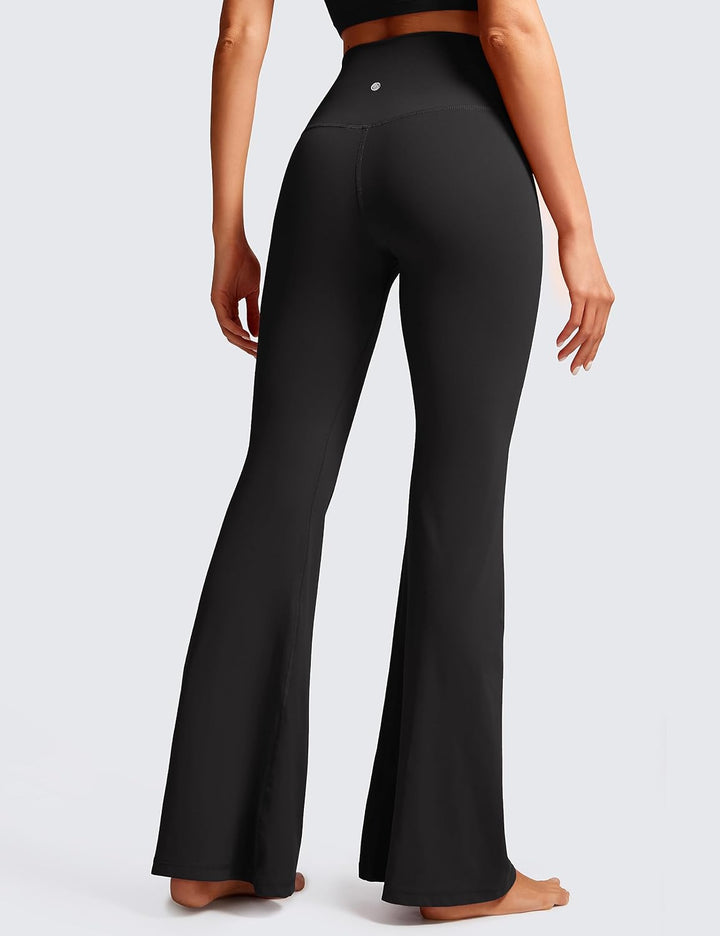 CRZ YOGA Damen Butterluxe Bootcut Schlaghose Yoga Leggings Crossover High Waist Blickdicht Sporthose