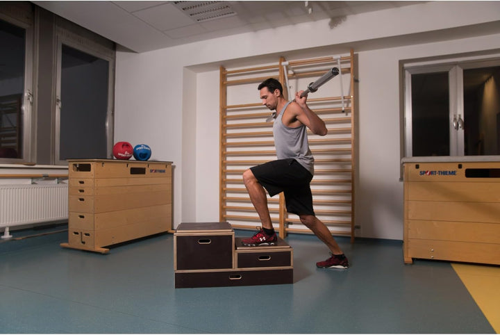 Sport-Thieme Plyo-Box Holz Kombi | rutschfeste Jump-Box/Sprungkasten aus Multiplex-Holz | In DREI Gr