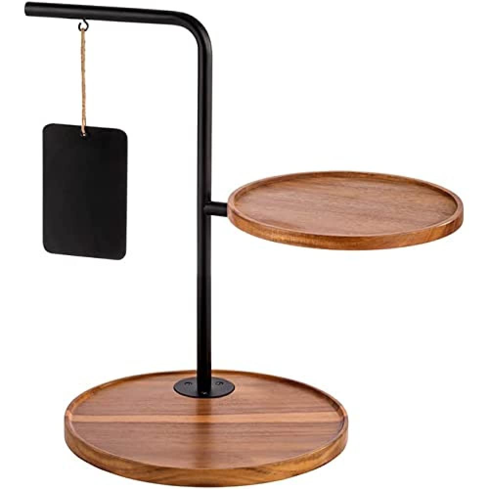 APS 2-stufige Etagère -Iron- 47 x 30 cm, H: 44 cm Set bestehend aus: - 1 Gestell, Metall, schwarz mi